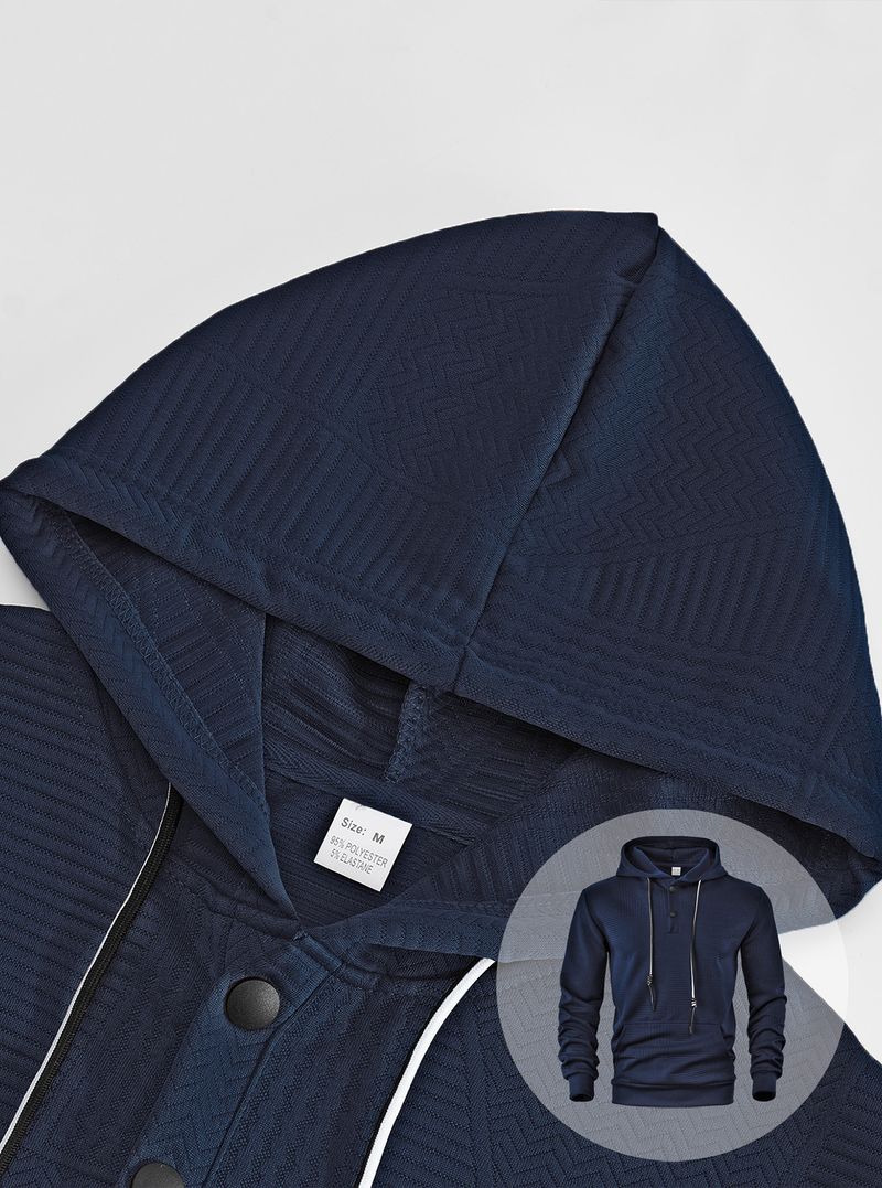Men's Oversized Hooded Sweatshirt – Stretch Polyester Streetwear Pullover With Ribbed Hem (S-XXXL, Lightweight, Quick-Dry, Non-Iron Tech)_voghion.com