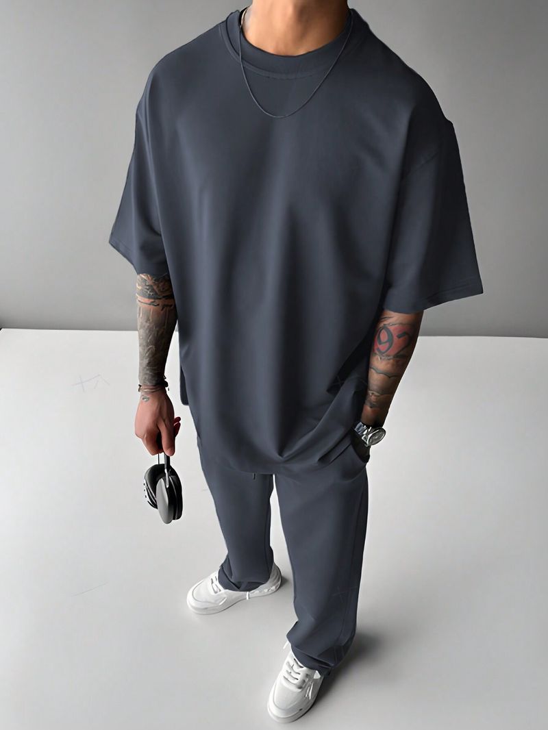 Men's Clothing Color Matching Designer Style Popular Trendy Cool Personality Style Fashion Two Piece Suit_voghion.com