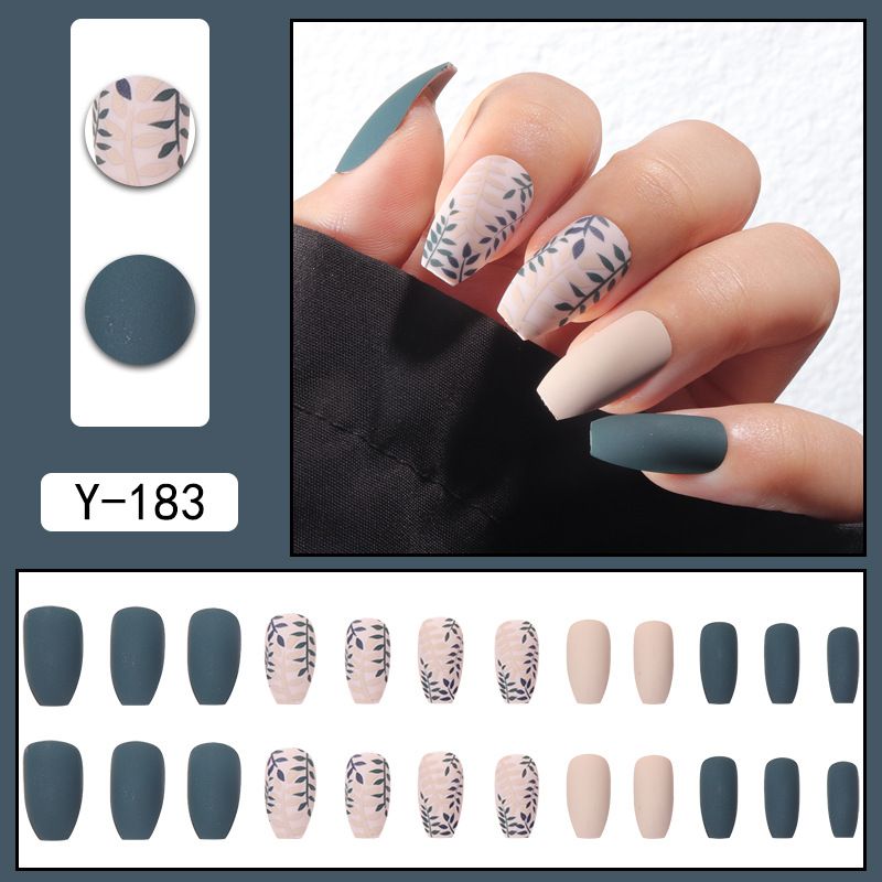 Wiederverwendbares Set mit aufklebbaren Nägeln – trendige Farbverläufe und minimalistische Designs, einfach anzubringende künstliche Nägel für mühelose Schönheit (mehrere Farben und Stile)_voghion.com