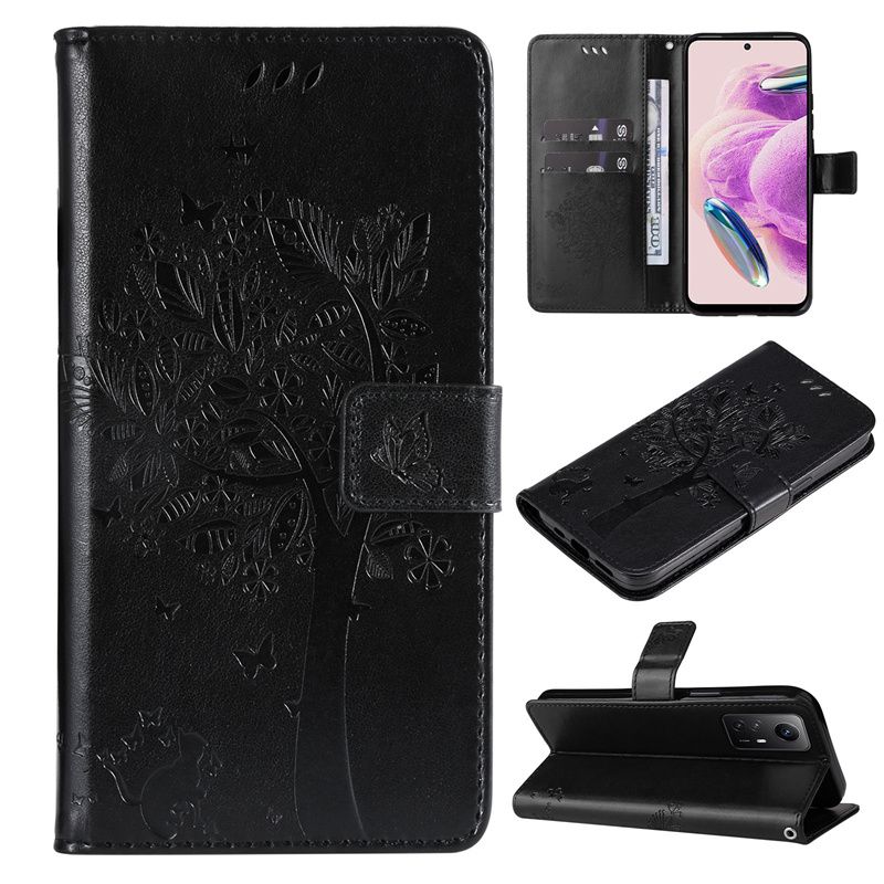 Cute Flip Leather Phone Case For Xiaomi Redmi Note 12S 12 Pro Plus Speed Turbo 12C Cover Magnetic Wallet with Card Slot_voghion.com