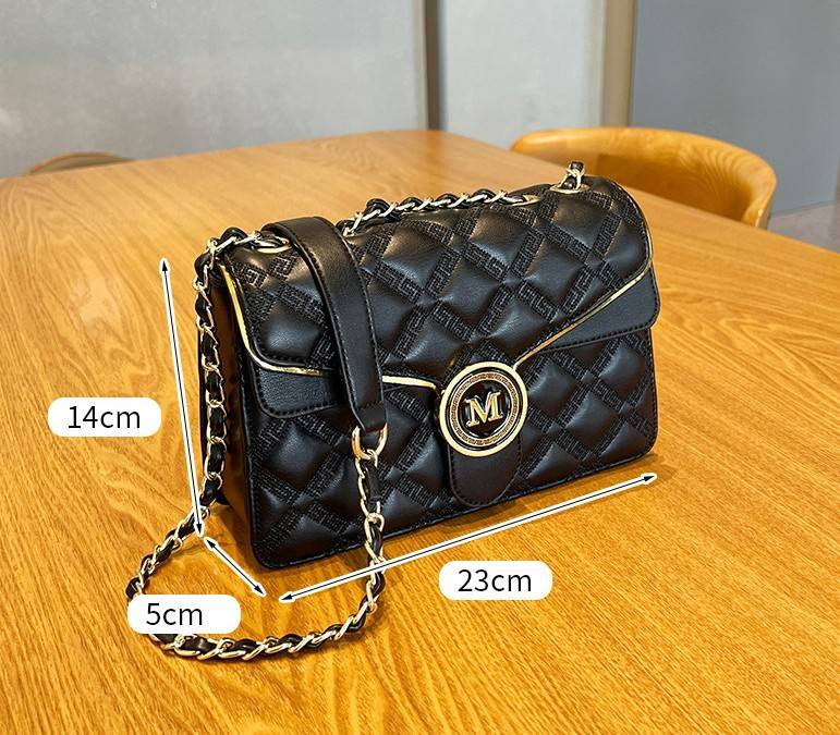 Exquisite Nische für Frauen im Jahr 2025, neue kleine quadratische Kettentasche im Westernstil, vielseitige Umhängetasche mit einer Schulter_voghion.com