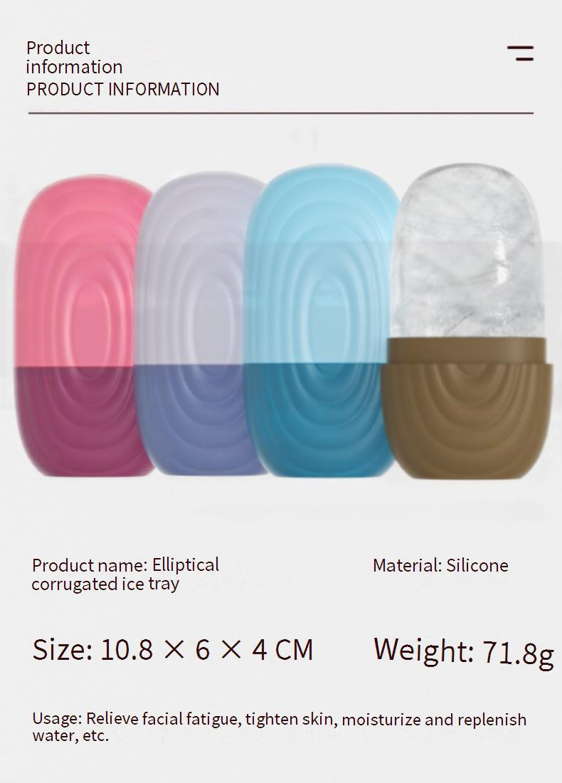 Make-up-Tools & Zubehör Make-up-Tool-Kits Silikon-Gesichtspackung Eiswürfelschale Schönheits-Eisform zum Entfernen von Schwellungen Eisroller Gesichts-Eispackung Massagewerkzeug Spot_voghion.com