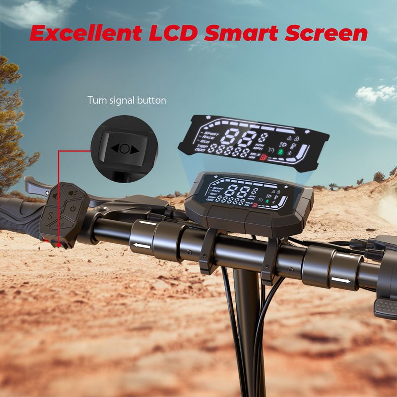 ISCOOTER IX3 10" Off-Road Scooter Elétrica Motor 800W 48V 10Ah Bateria, Controle de App_voghion.com