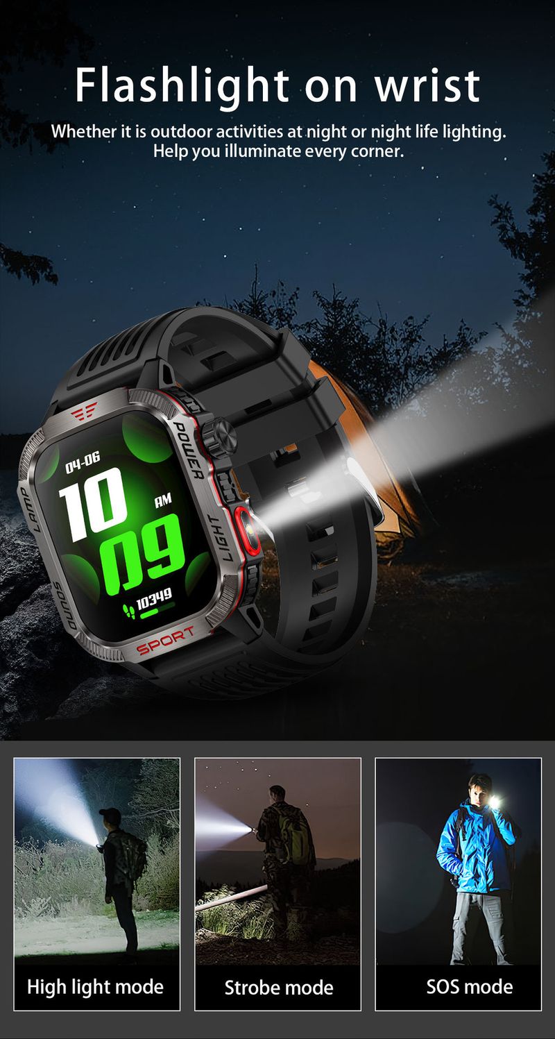 Unisex Smart Watch With Bluetooth Calling, IP68 Waterproof, Heart Rate & Blood Oxygen Monitor, 14-Day Battery Life_voghion.com