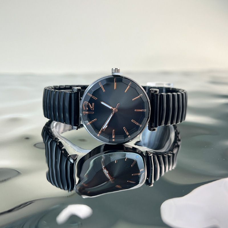 Armbanduhr für Paare für Männer und Frauen, lässig, einfache Skala, elastisches Band, elastische Quarzuhr, für die Arbeit, täglich, Geburtstag, Jahrestag, Valentinstag, Geschenk_voghion.com