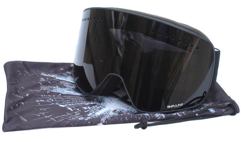 Skibril met magnetische dubbellaagse gepolariseerde lens Skiën Anti-condens UV400 Snowboardbril Heren Dames Skibril Brillenkoker_voghion.com