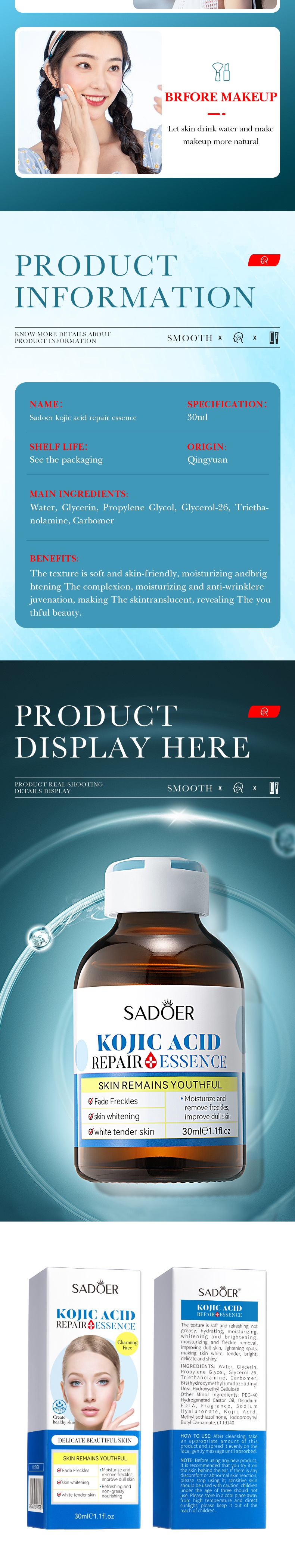 SADOER All Repair essence 30ml moisturizing pore repair_voghion.com