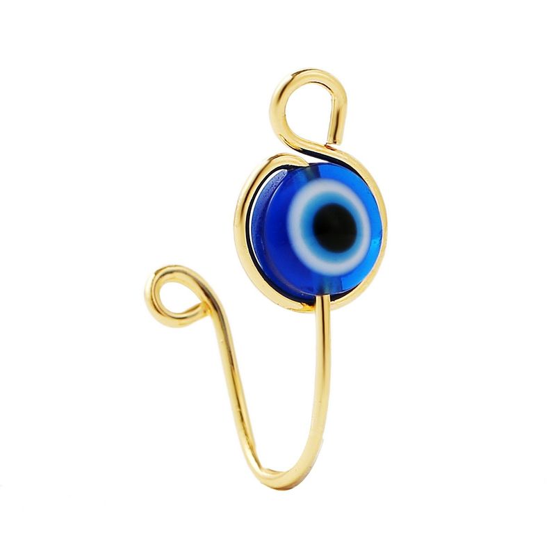 Afričke naušnice za piercing bez osobnosti za žene Retro ručno rađeni prsten za nos, set za umjetne nokte u obliku slova U_voghion.com