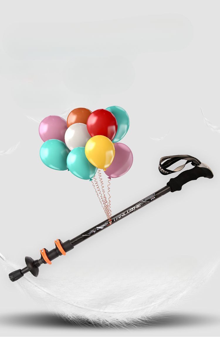 3K Fiber Trekking Pole Ultra-Light Portable Extra Thick Special Telescopic Outdoor Climbing Carbon Walking Stick For_voghion.com