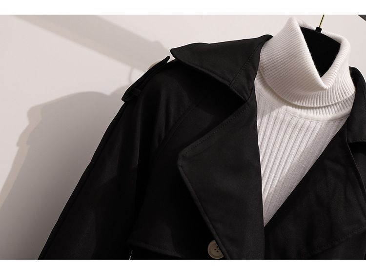 Trench da donna con cintura - Cappotto lungo oversize dalla vestibilità slim, elegante e giovanile, taglie forti, da ufficio e casual_voghion.com