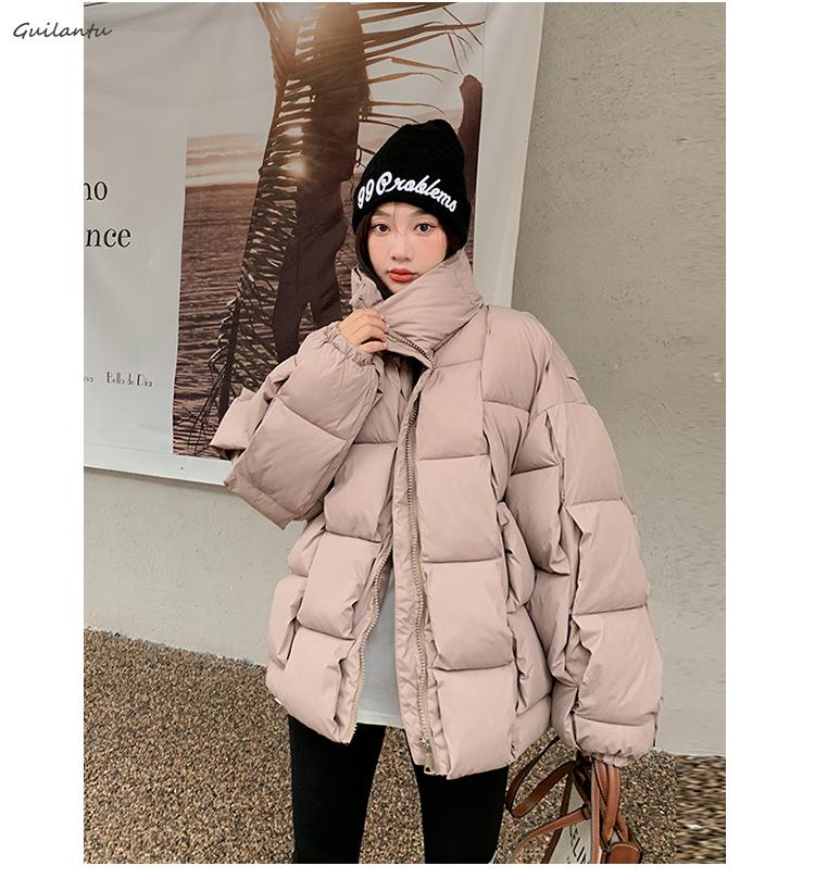 2023 Winter Plus Size Übergröße Jacke Frauen Mantel Dicke Daunen Baumwolle Gefütterte Mantel Weibliche Lange Hülse Casual Puffer_voghion.com