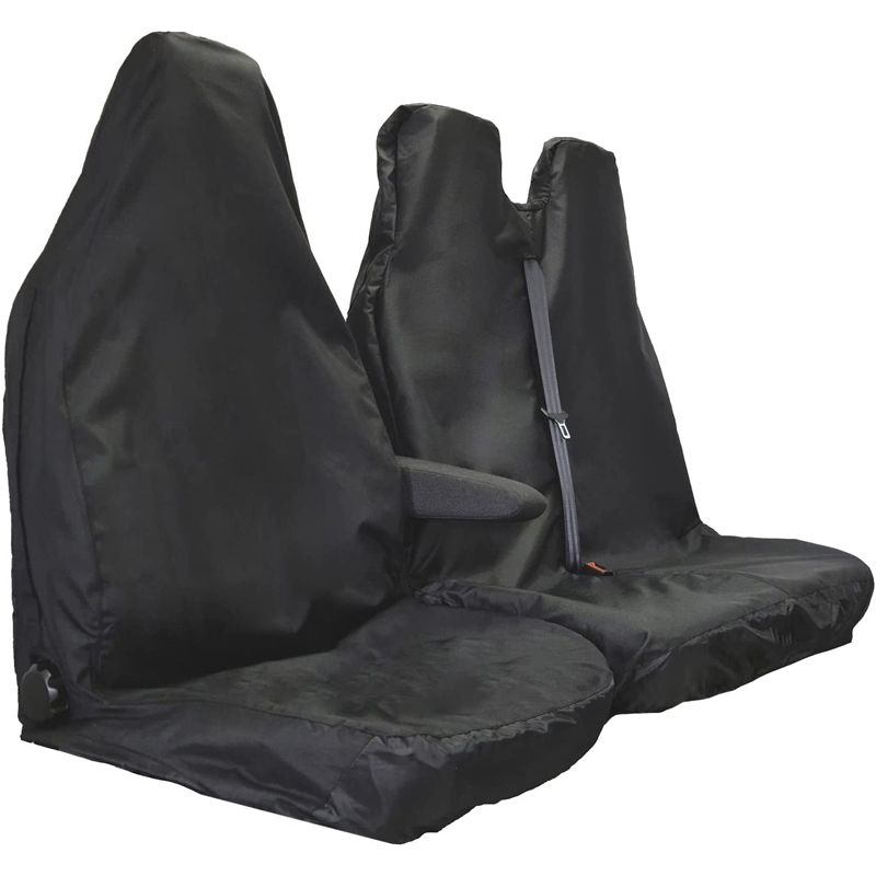 Coprisedili anteriori universali in poliestere impermeabile da 2 pezzi, per auto e furgoni, con retro antiscivolo e antipolvere, per auto e autobus_voghion.com