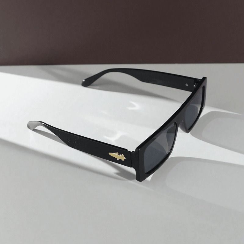 Fashion Vintage Style Glasses UV Protection Polycarbonate Lens Frame, Retro Square Eyewear for Climbing, Hiking, and_voghion.com