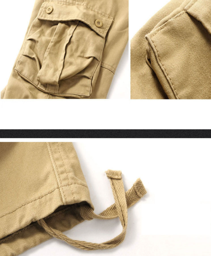 overalls for men, outdoor casual trousers, large size straight sports pants, multi-pocket loose work pants_voghion.com