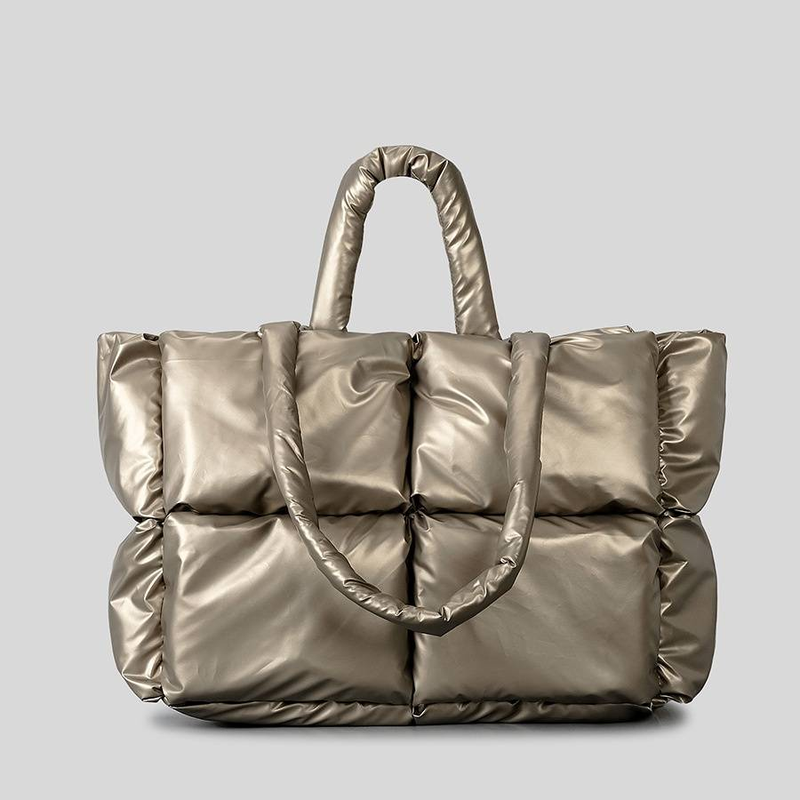 Damentaschen Daunen-Baumwolltasche Damen Soft Space Cotton Handtasche Mode Einfach Gefüllte Schulter Messenger Bag_voghion.com