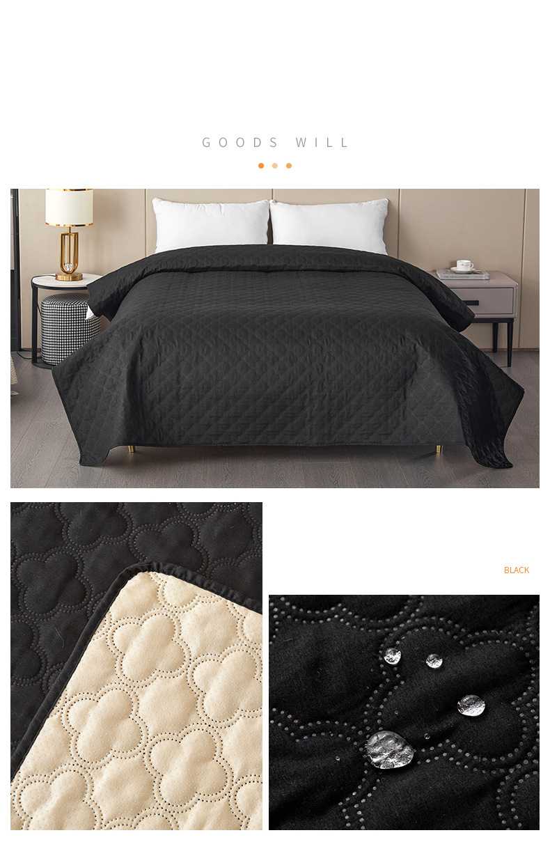 Waterproof & Non-Slip Pet Bed Mat - Quilted Dog & Cat Pad With Shamrock Design (Machine Washable, Soft & Comfortable)_voghion.com