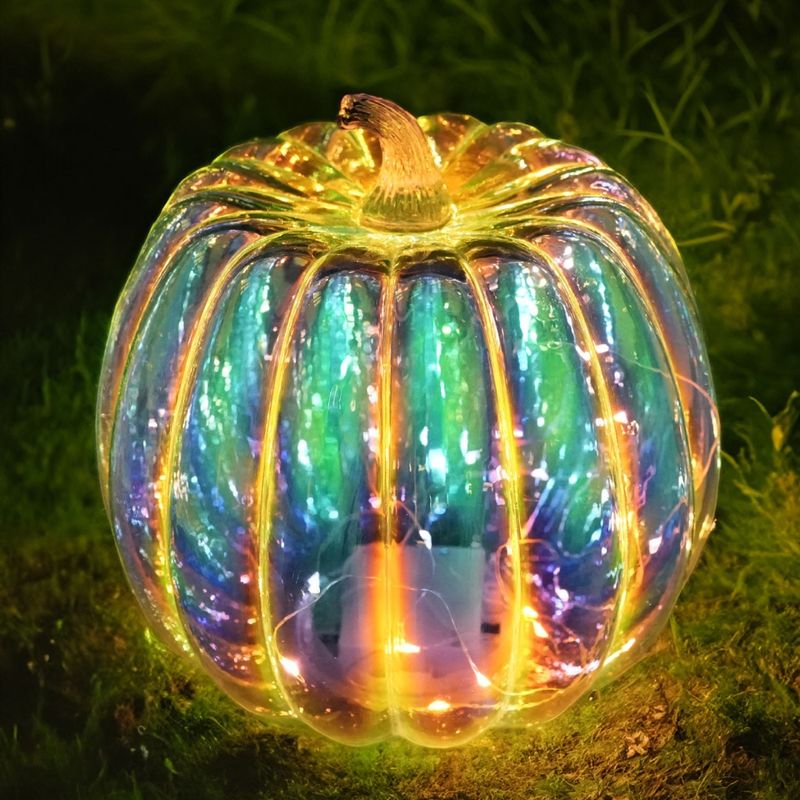 Halloween heißeste Glaskürbislaterne Dekorationen LED-Kürbislaterne_voghion.com