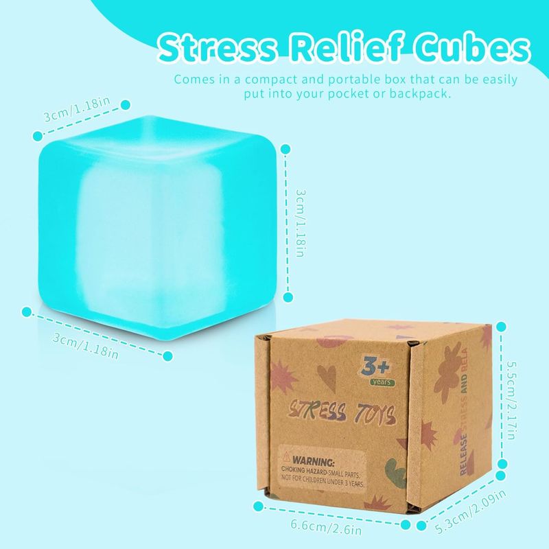 Nice Cube Squeeze Toys Taba Squishy Squishy Cubes Ice Cube Fidget Toy Sensory Fidget Toys Stress Cube Anxiety Relief For Kids And Adults_voghion.com