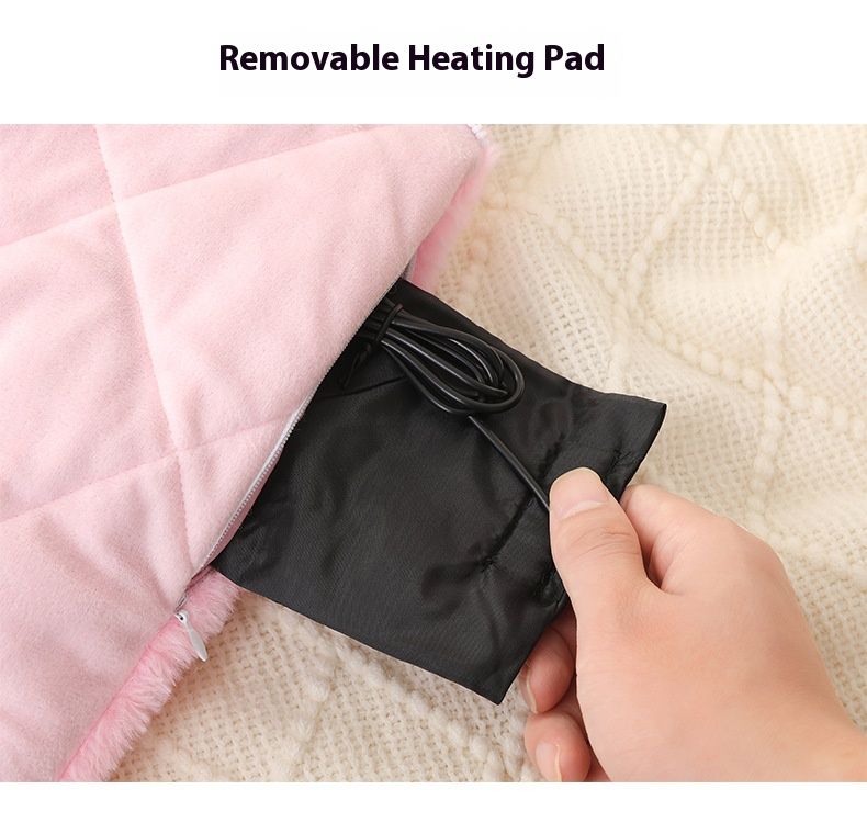 Ultraweicher USB-Handwärmer – 3 Heizstufen, 10 W schnelle Erwärmung, abnehmbarer und waschbarer Plüschbezug für Zuhause/Büro_voghion.com