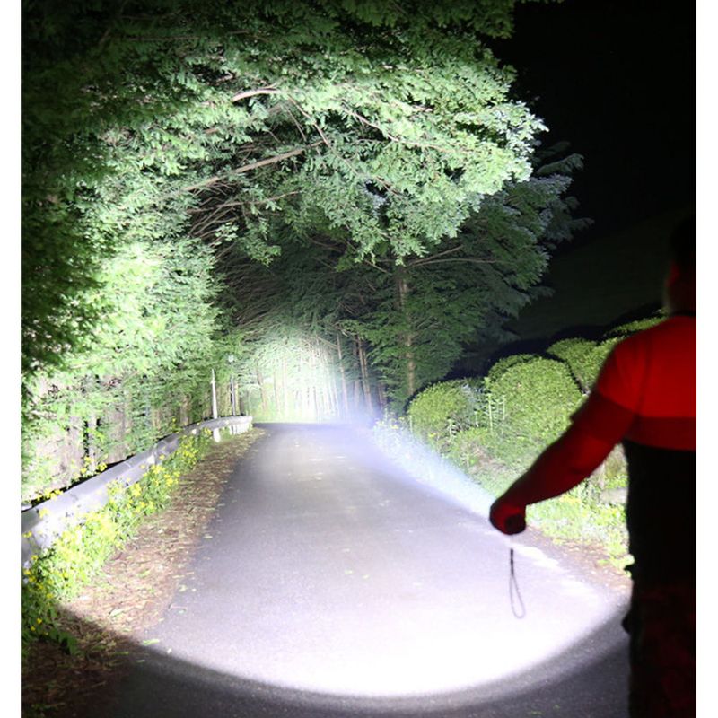 Oudoor Flashligh Srong Rechargeable Ultra-Brigh Long-Range Mini Porable Muli-Function Camping Amosphere Ten_voghion.com