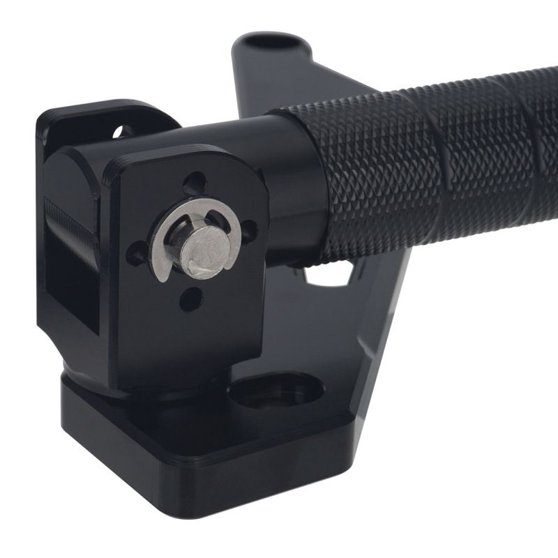 Repose-pieds arrière universel en alliage d'aluminium – Durable et léger pour la personnalisation de votre moto/vélo (26 x 16,3 x 4,5 mm, noir)_voghion.com