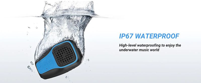 MZ-628 bærbar mini magnetisk sugekop trådløs Bluetooth-højttaler bærbar udendørs IPX67 vandtæt steosøjle_voghion.com