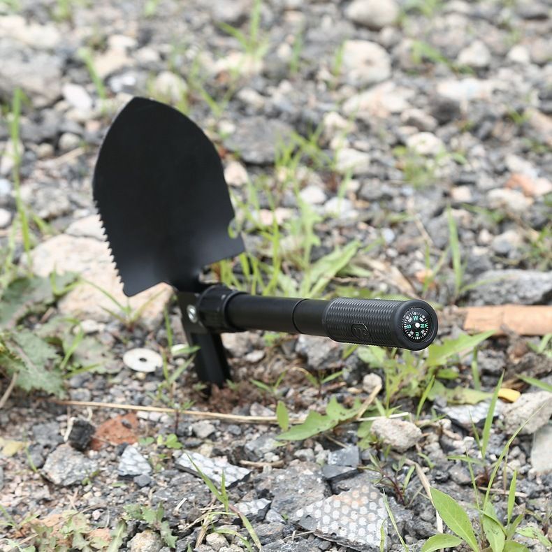 Outdoor Engineer Portable Self-Defense Camping Fishing Folding Military Pickaxe Small Car Shovel_voghion.com