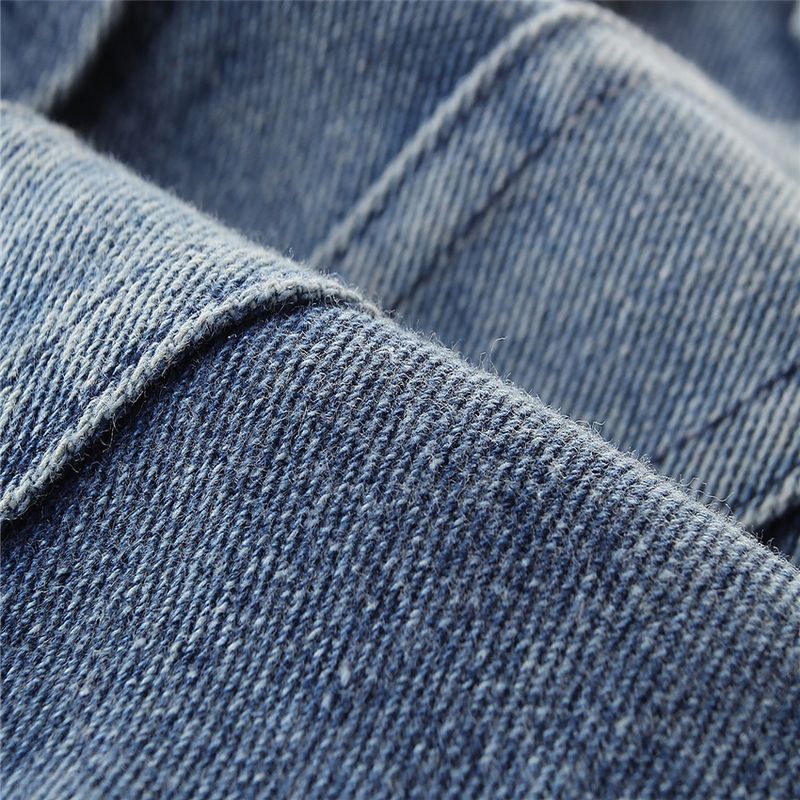 Giacca in denim per bambine - Cappotto alla moda a maniche corte per bambini e bambine (80-120 cm) - Miscela di cotone di prima qualità - Moda primavera/autunno_voghion.com
