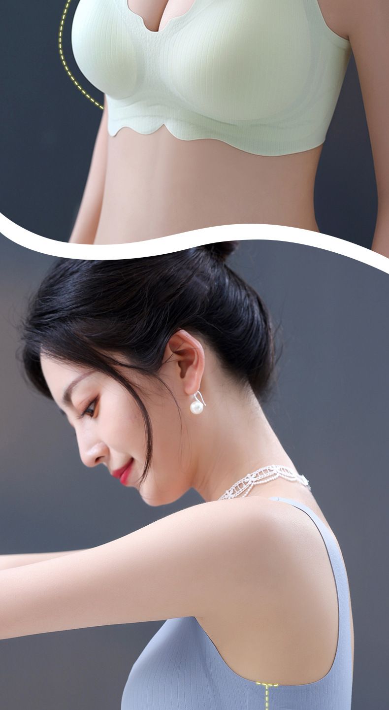 Plus Size Anti-Sagging Thin Large Bust Minimizer Seamless Comfortable Sports Bra_voghion.com