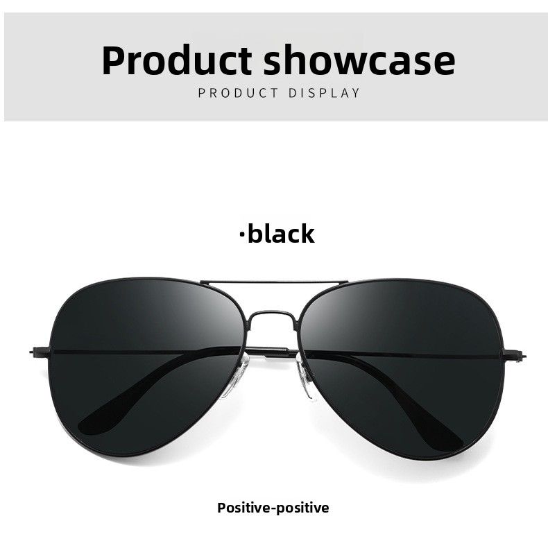 Occhiali da sole da aviatore in metallo con doppio ponte, montatura grande, protezione UV, per uomo e donna_voghion.com