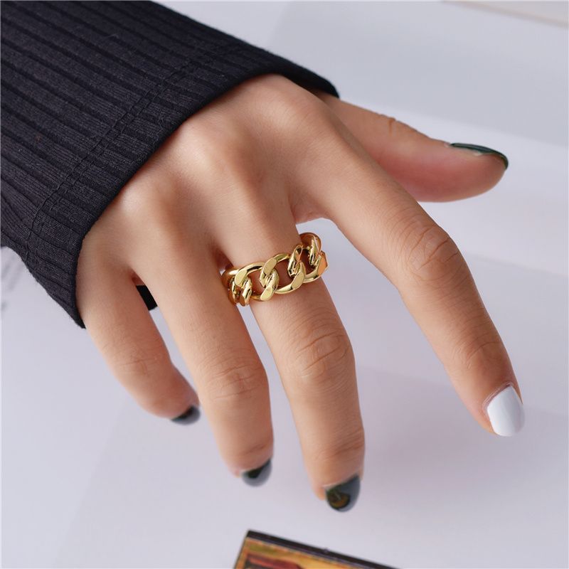Fashion ring chain with unique design_voghion.com