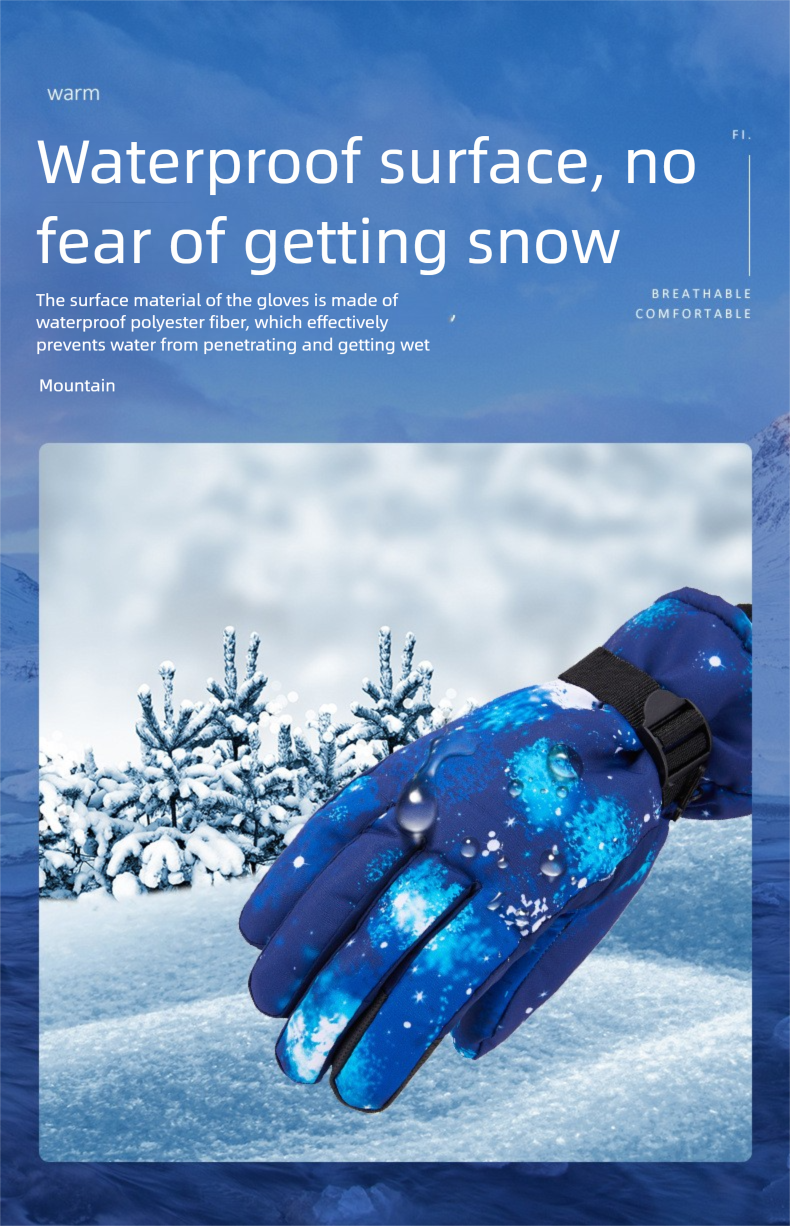 Premium Neue Erwachsene Winter Warme Ski Mode Graffiti Fleece Gefüttert Verdickte Unisex Fahrradhandschuhe_voghion.com