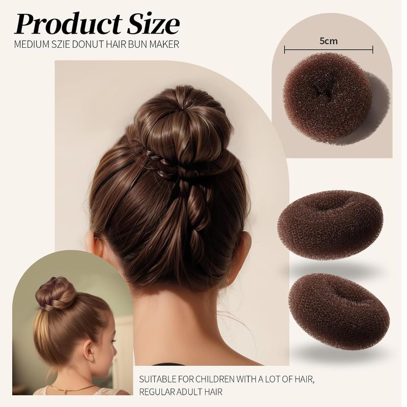 Bigodino per capelli, set multi-pezzo per arricciare i capelli, forcina per tirare i capelli, set con testa a sfera, strumenti per lo styling con testa a bocciolo di fiore, prodotti per capelli_voghion.com