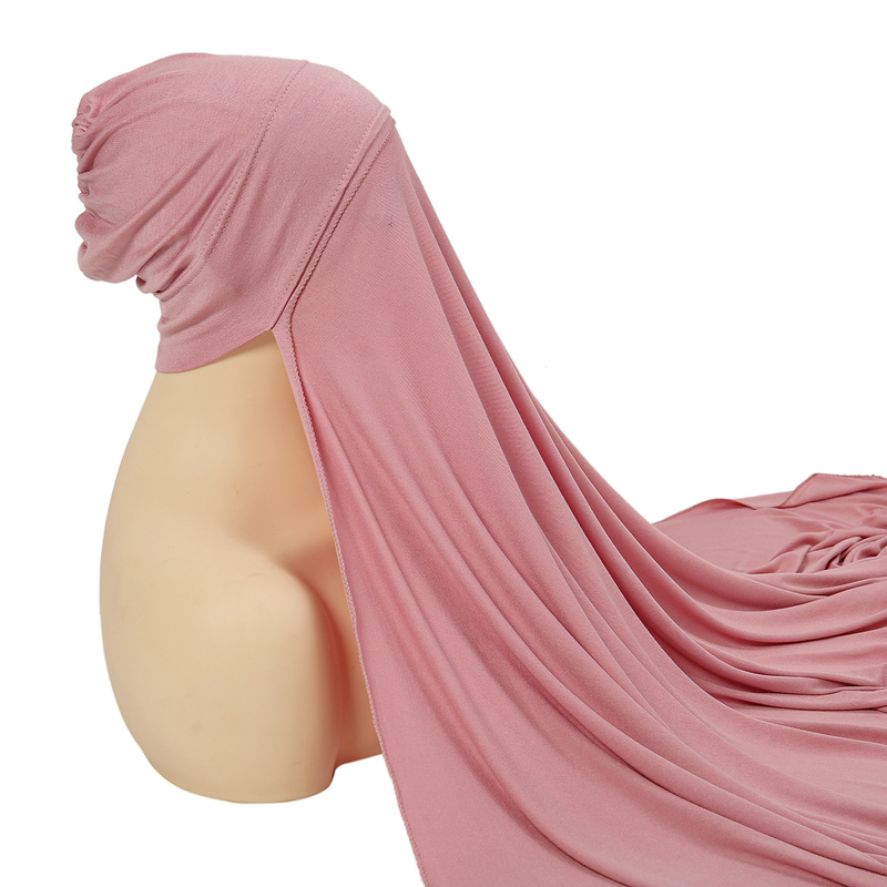 Nuovo set di cappelli pieghettati con turbante in chiffon, cappello con fondo pieghettato turbante in cotone mercerizzato monocolore_voghion.com