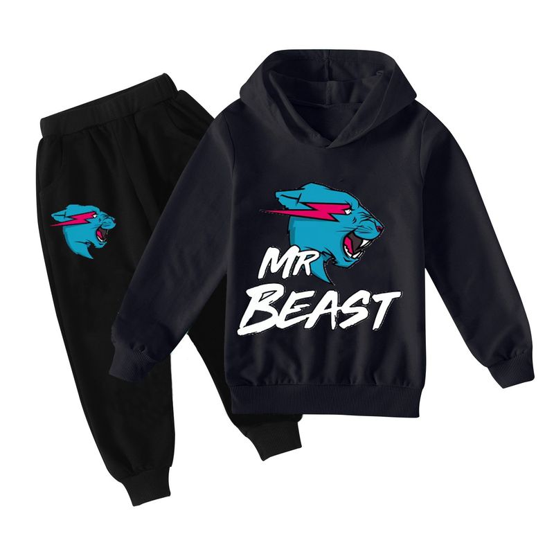 Felpa + pantaloni casual per ragazzi e ragazze, set da tre 1213b_voghion.com