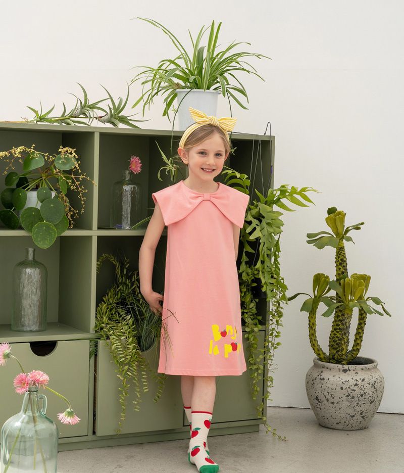 Vêtements pour enfants Été Nouvelle MLS Tendance Manches Courtes Mince Enfants Demi-Manches Filles Décontracté Dessin Animé Robe_voghion.com