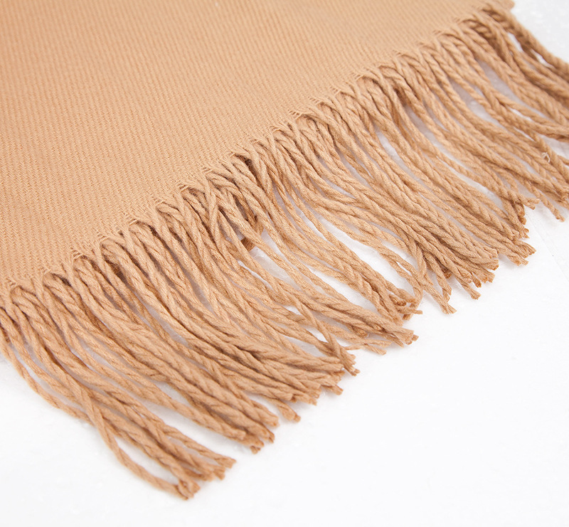 Women's Scarves imitation cashmere solid color scarf men and women couples solid color scarf shawl _voghion.com