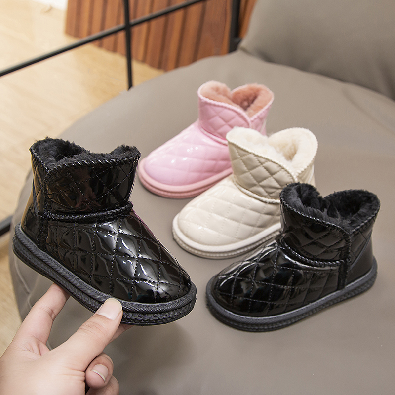 Mädchen-Schneestiefel, leicht, rutschfest, mittelhohe Winterschuhe für kleine und große Kinder_voghion.com