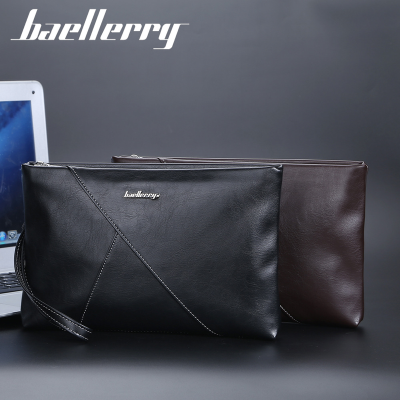Designer Original Classic Trendy Men's Large Capacity Pure Color Card Bag Clutch Purse Wallet_voghion.com