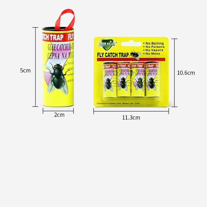 Fly Roll Sticky 1pc Paper Trap Sticky Roll Powerful Adhesive Insects_voghion.com