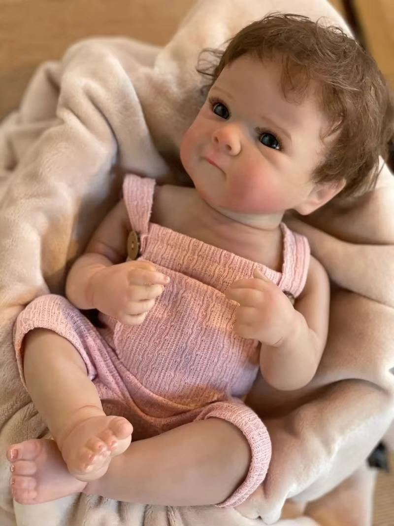 18-tolline elutruu Bebe Bettie tüdrukule täissilikoonist vinüülist 3D maalitud vastsündinud beebinukk lastele sünnipäevakingitused_voghion.com