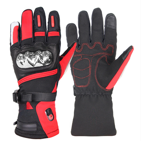 Fahrradhandschuhe Motorrad Herbst/Winter Dreistufige Temperaturverstellbare Heizhandschuhe Outdoor Kältebeständige warme elektrische Skihandschuhe Heizhandschuhe_voghion.com