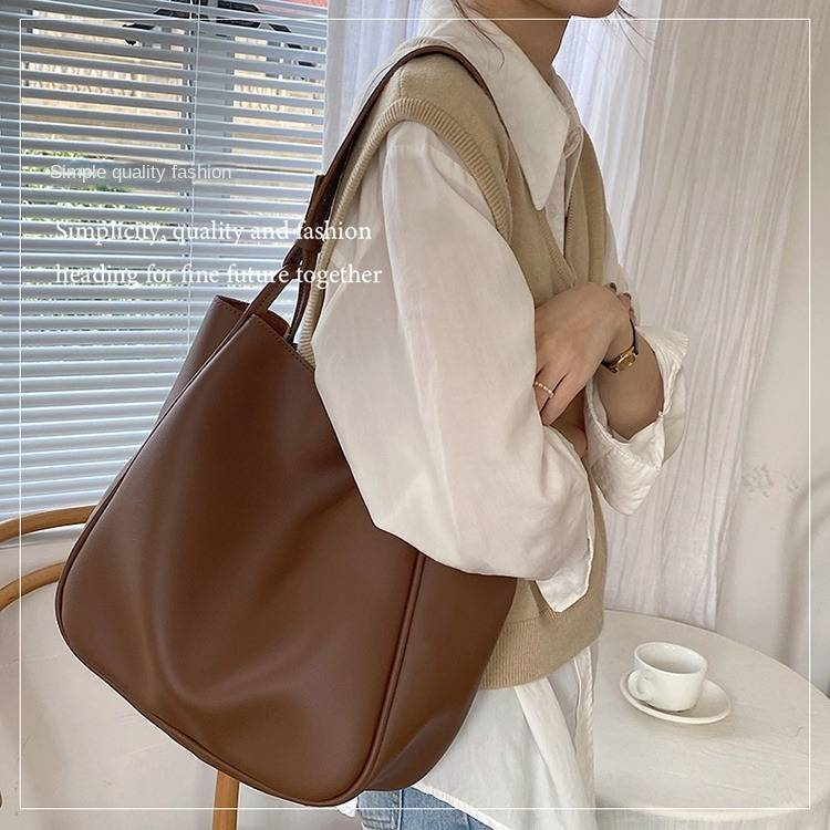 VINEY Tote Bag 2025 New Casual Commuter Bag Large Capacity European And American High-end Shoulder Underarm Bag_voghion.com