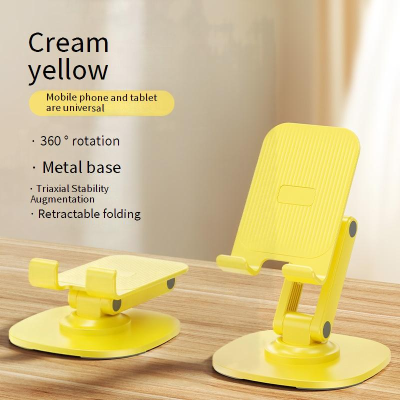 Universal Adjustable Phone Stand With Rotatable & Foldable Design, Alloy Desktop Holder For Smartphones Tablets, Compatible_voghion.com