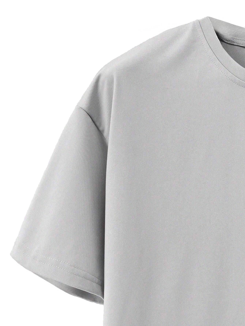 Completo estivo da uomo a maniche corte e pantaloncini da 5 pollici - Miscela di cotone modal leggero per la palestra_voghion.com