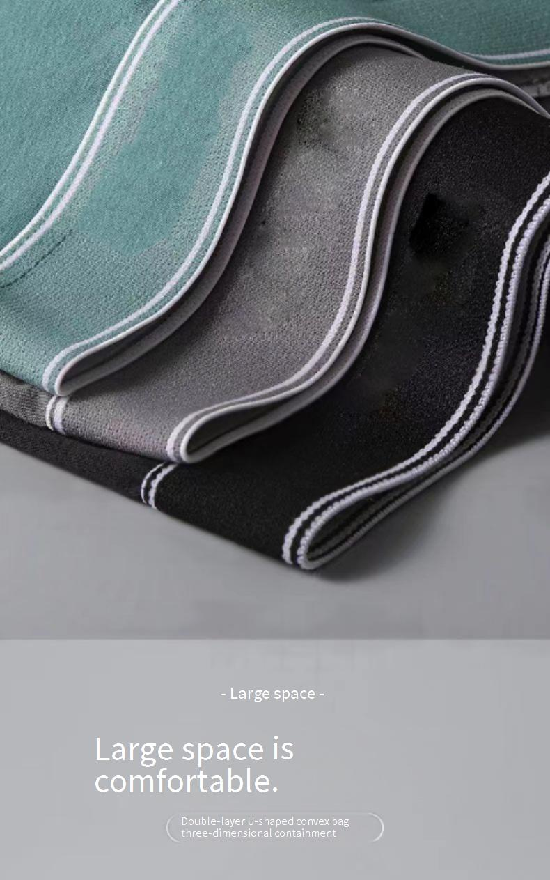 Men's Premium 60s Long-Staple Cotton Underwear - Breathable, Anti-Bacterial, Plus Size (Up To 260 Lbs) - Graphite Lined Gusset For Comfort & Hygiene_voghion.com