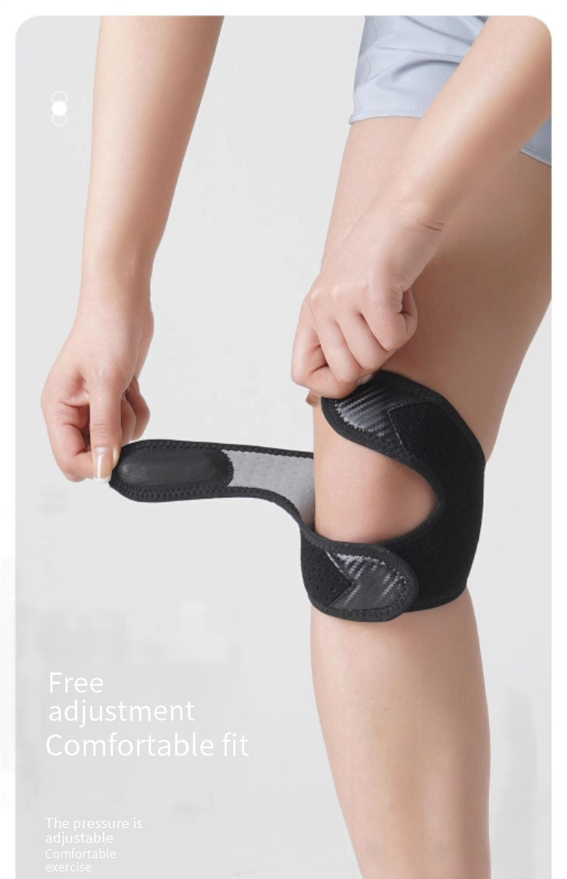 Lightweight Knee Support Brace For Hiking & Running – Adjustable Silicone Patella Strap With Breathable Mesh – Women’s/Men’s Comfort Fit_voghion.com