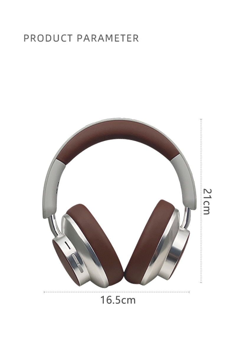 Wireless Retro Color Matching Headset Bluetooth Leather Painted Surface Sports Headset_voghion.com