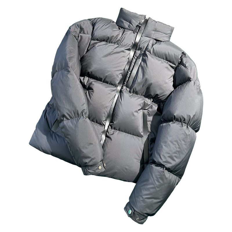 Premium-Kurzdaunenjacke für Herren – Füllung aus weißen Gänsefedern mit 700 FP, 95 % Daunenanteil, schmale Passform für extreme Kälte (-30 °C), wasserabweisende Nylon-Außenschicht_voghion.com