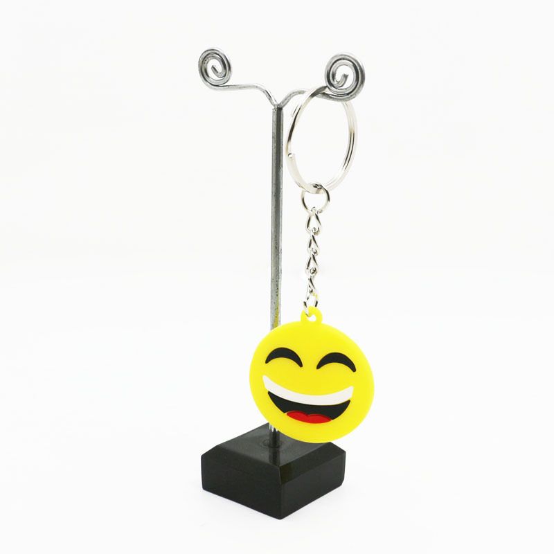 Expression nøglering Q søde udtryk serie emoji udtryk PVC nøglering taske vedhæng bil nøglering engros_voghion.com